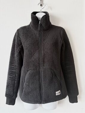 The North Face Black Sherpa Zip-Up Jacket size Small